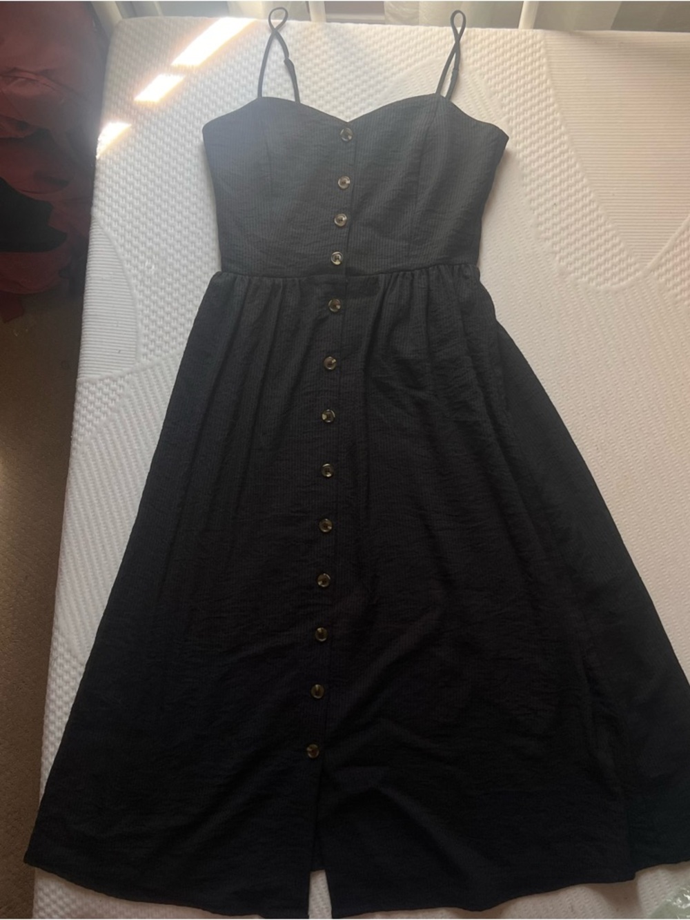 Black Button Up Dress